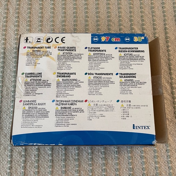 New - Intex Inflatable Pool Float with Colorful Patterns - The Wet Set - Picture 2 of 4